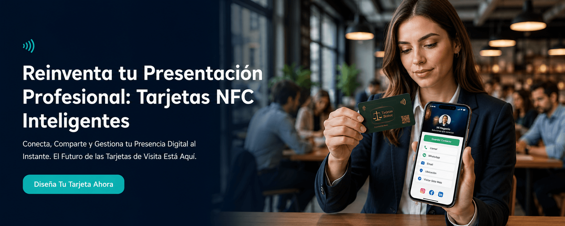Contacto comercial BOTEC para negocios