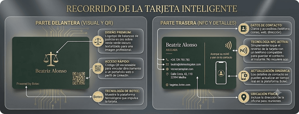 Recorrido de cliente con QR y NFC BOTEC