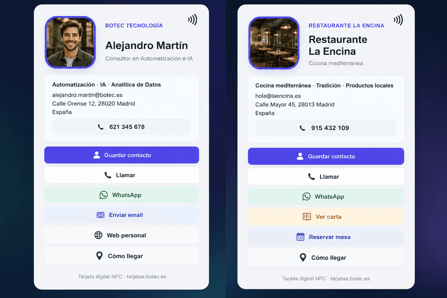 Servicios digitales BOTEC para negocios